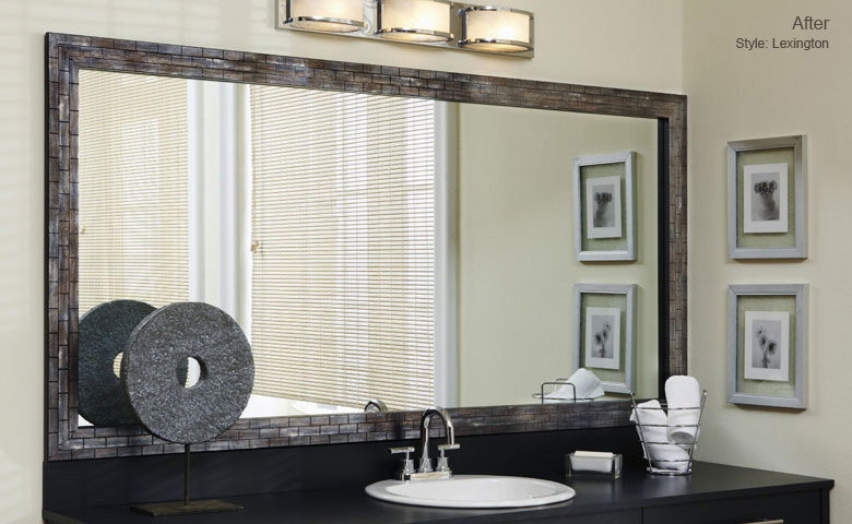 Use of the frame in bathroom