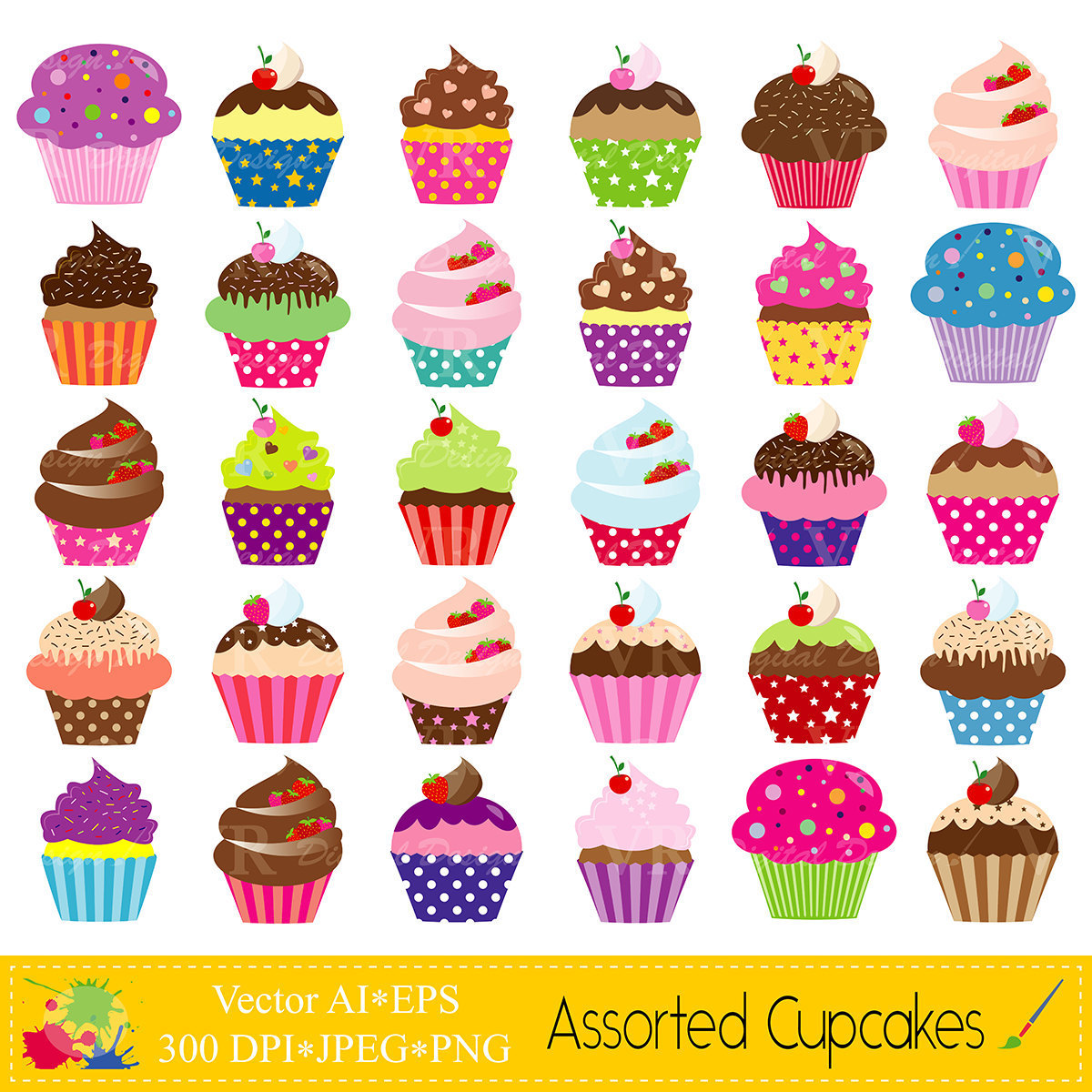 Cupcakes Clipart
