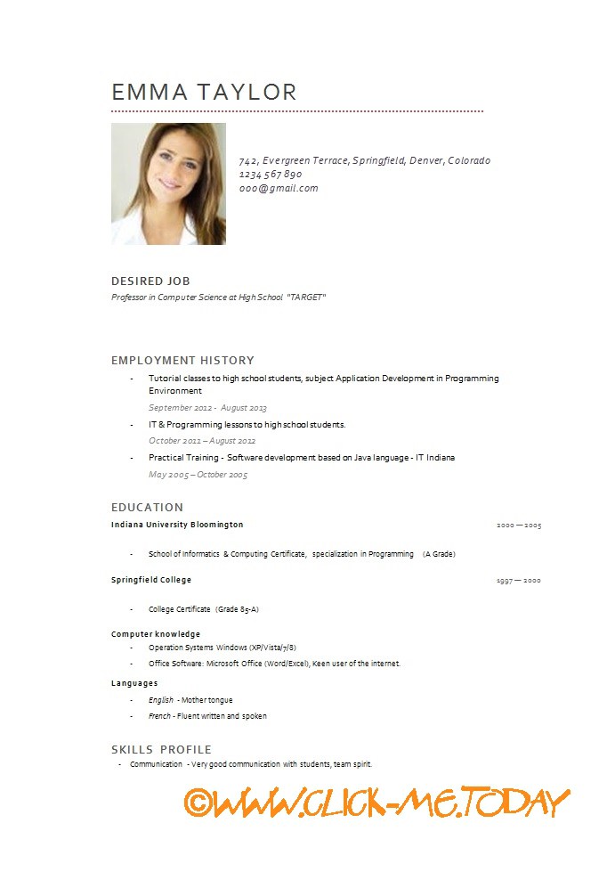 Good resume pdf