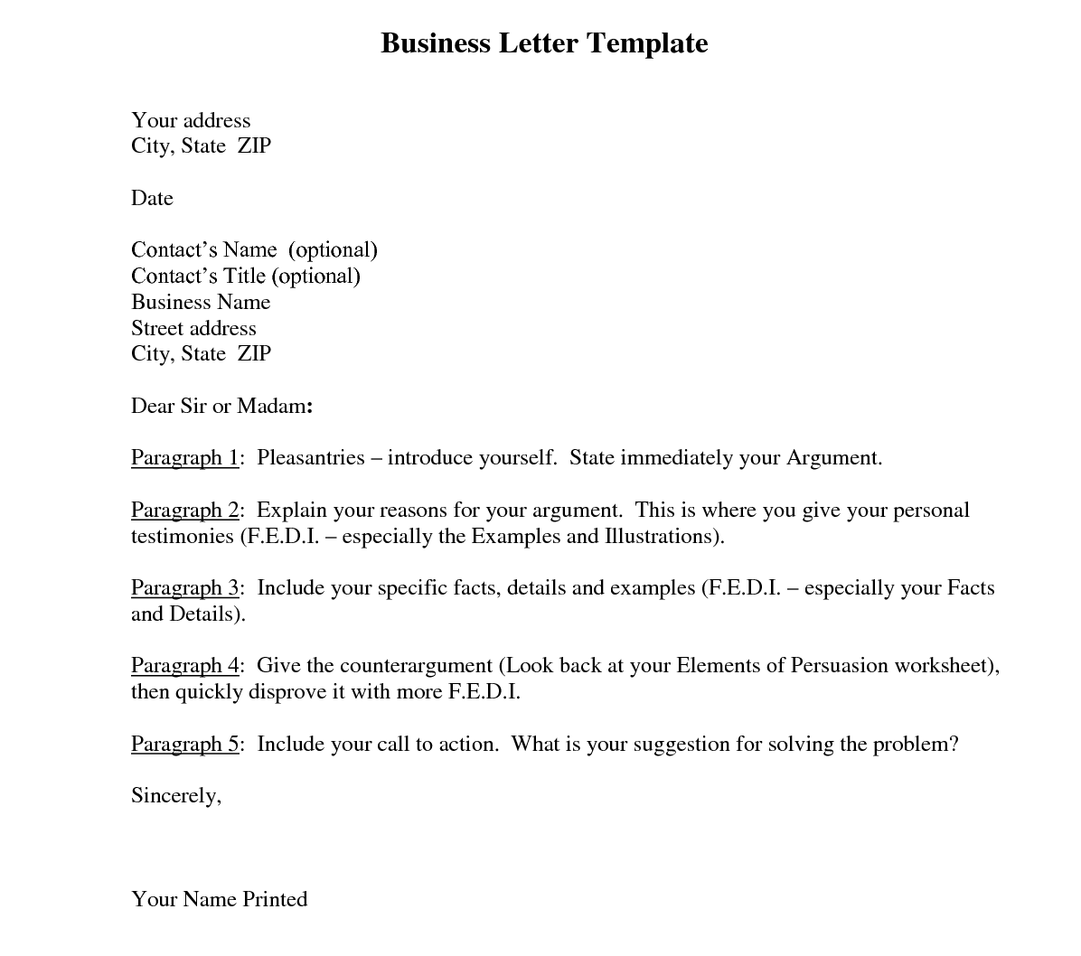 Business letter template and their benefits