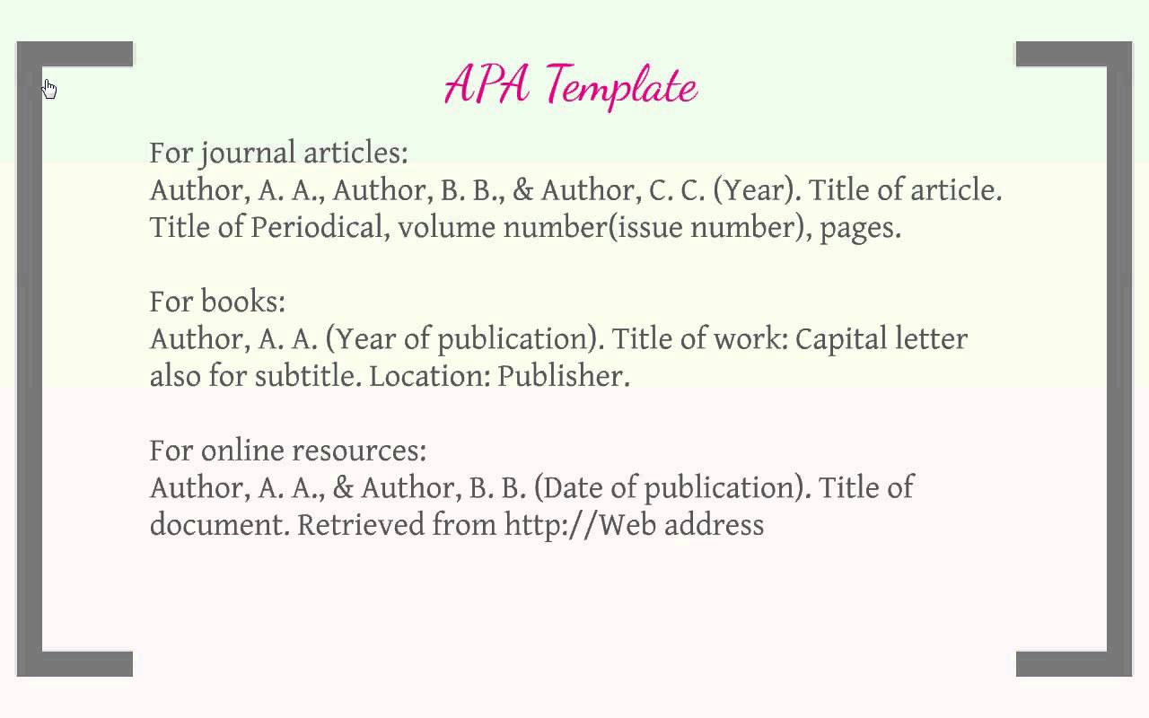 Reference apa style for me; Cite it for me apa format; American