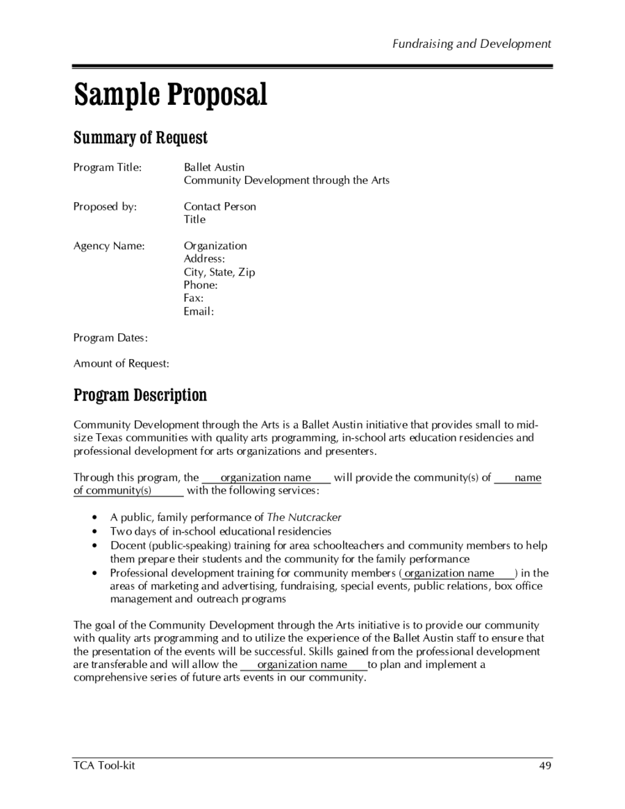 Write a business proposal example Write a business proposal example image