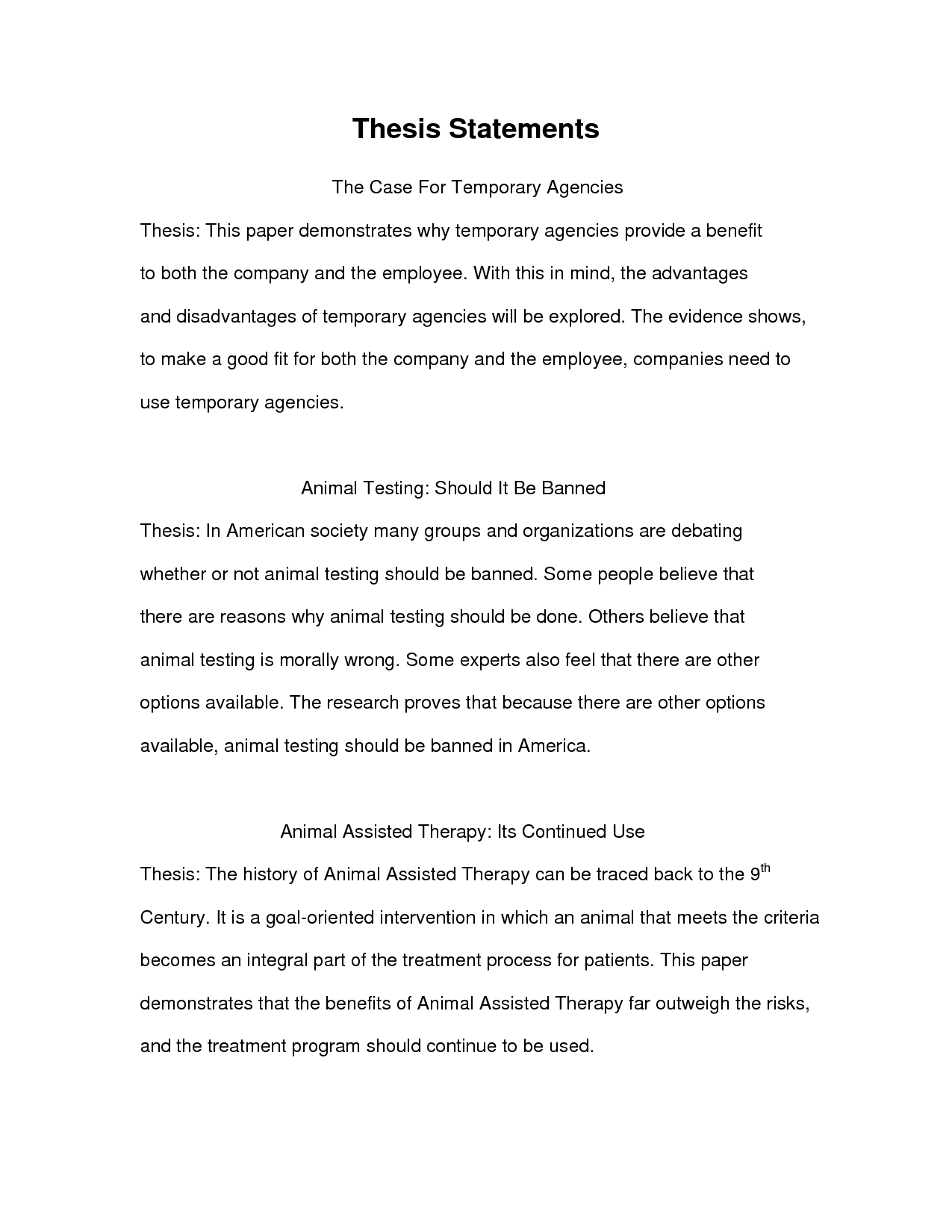 Thesis statement template Thesis statement template image