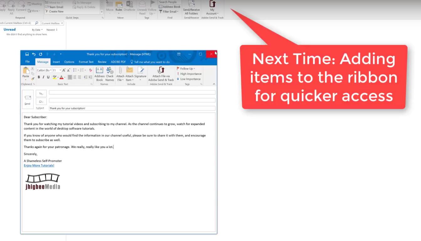 create an email outlook