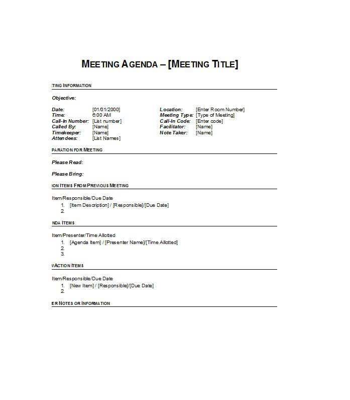 meeting agenda sample meeting agenda sample
