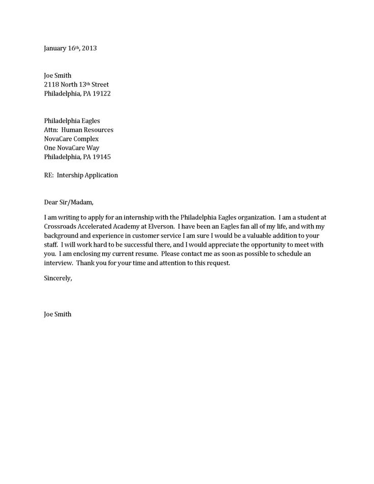 Basic Cover Letter for a Resume