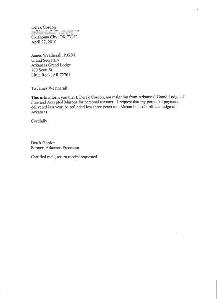 how to right a resignation letter