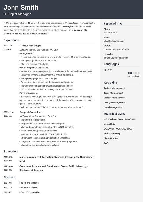 free resume templates download
