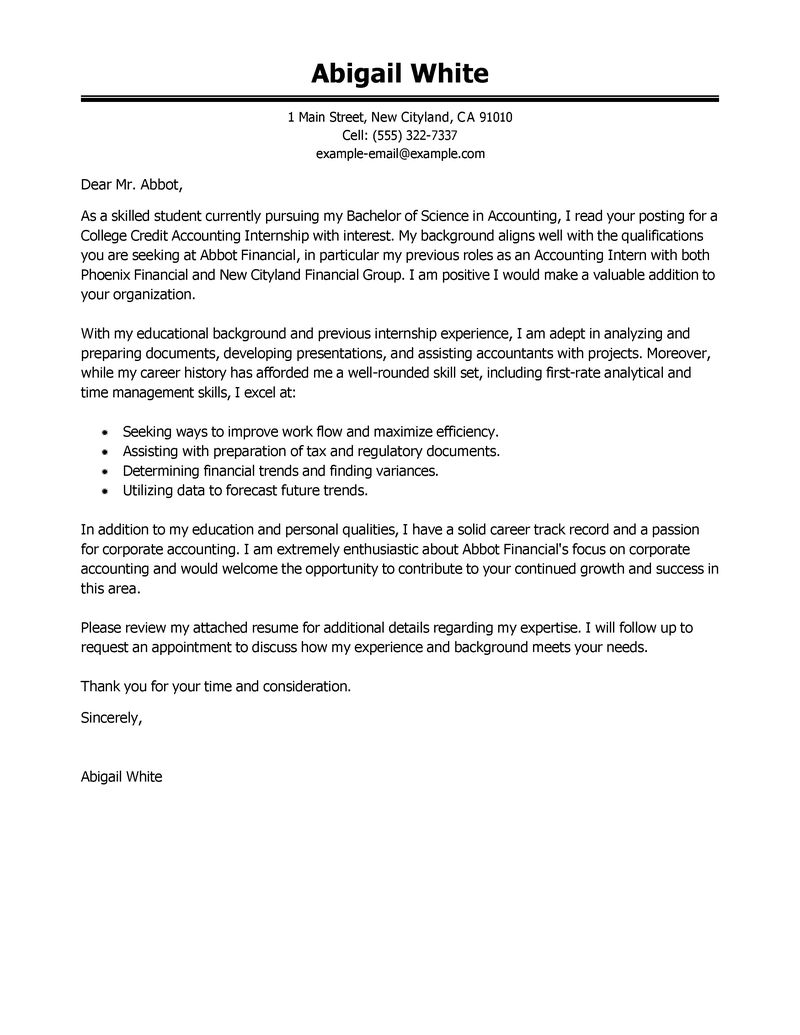 How to Write a Cover Letter For an Internship [+20 Examples]