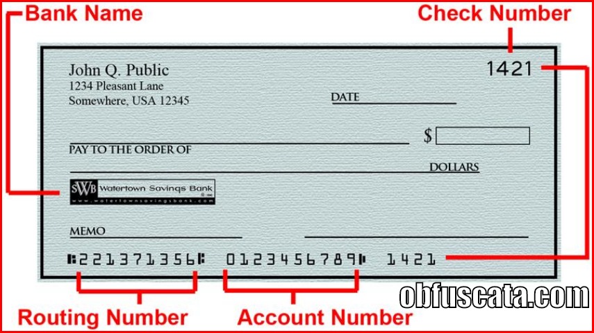 which number is the account on a check