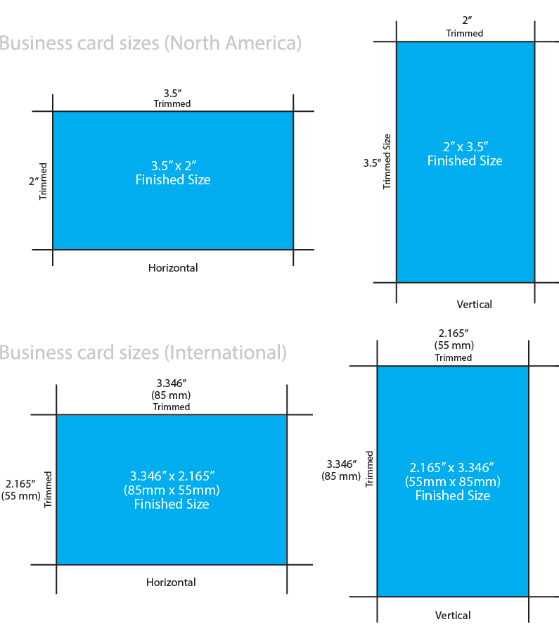 Business Card Template Dimensions
