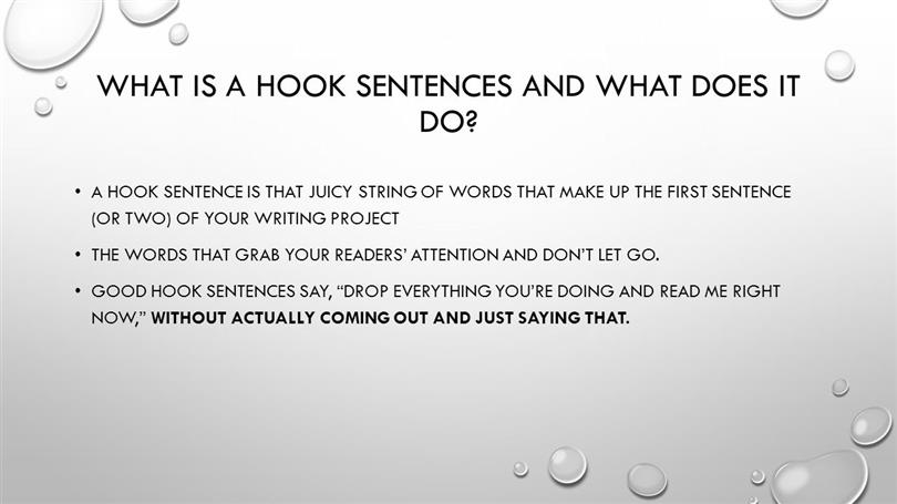 Hook in an essay