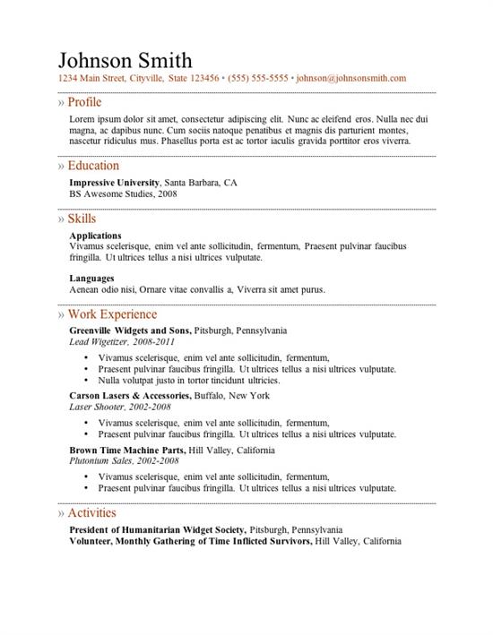 how to create an impressive job resume