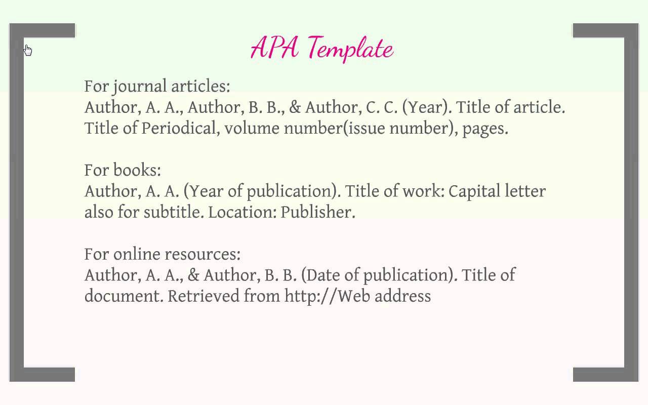 Apa Style Citation Format For Websites | Hot Sex Picture