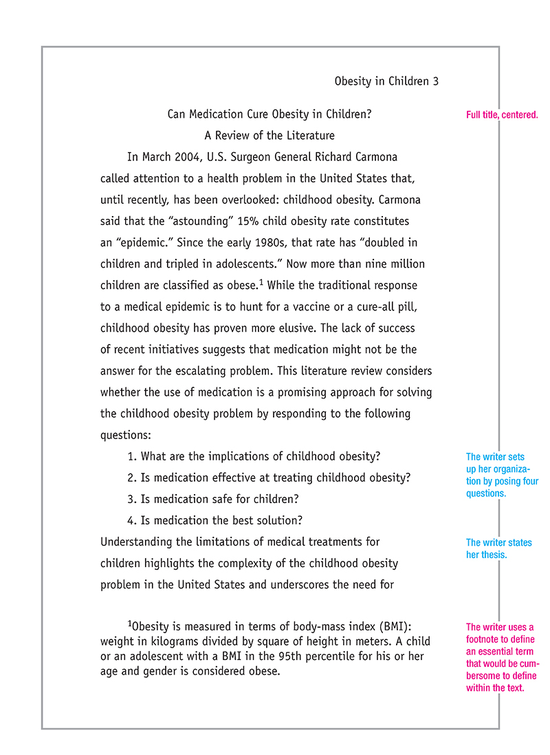 Essay with apa format