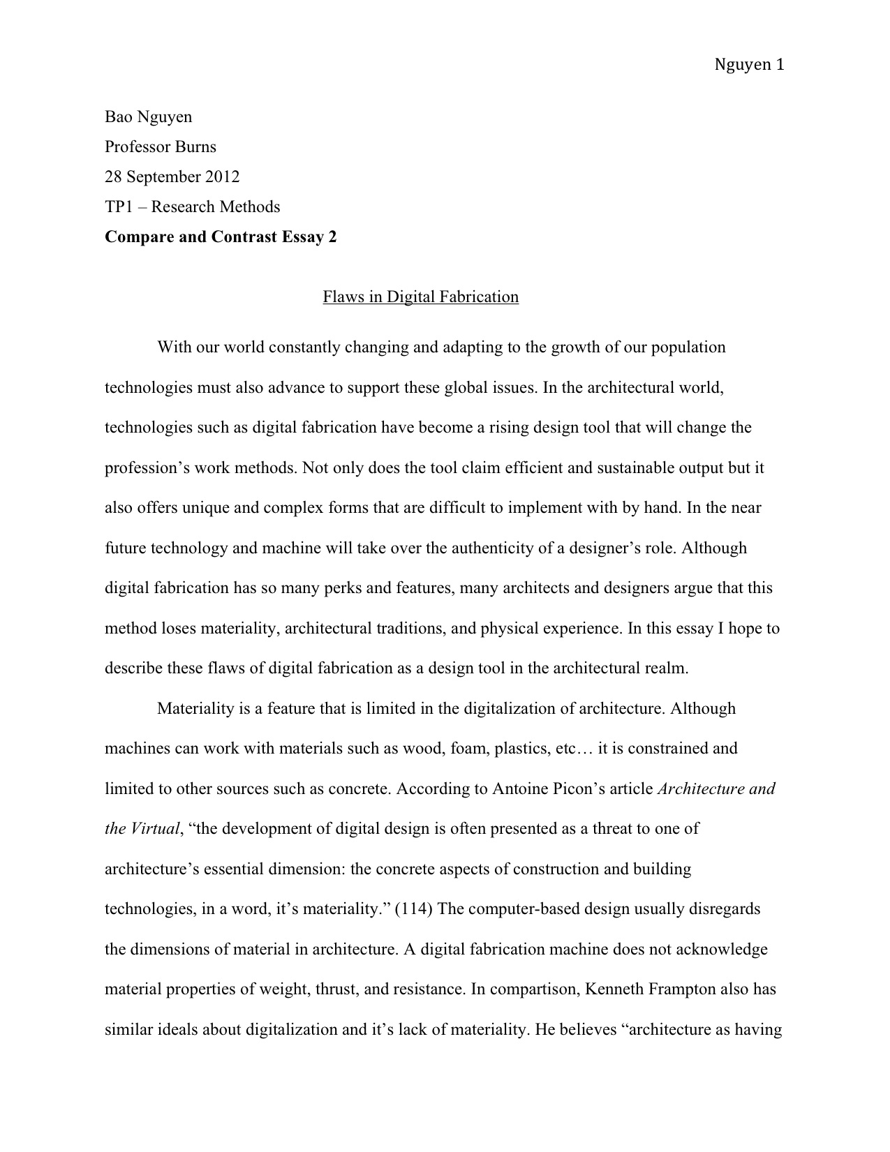 How to write a thesis paragraph for an essay