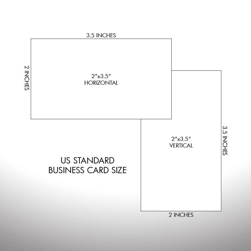 What Is The Average Business Card Size Design Talk