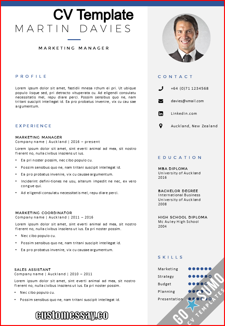 A cv, short form of curriculum vitae, is similar to a resume. Sample Of A Cv - Where can you find a CV Template?