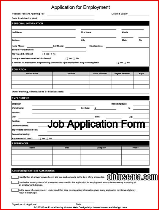 how to write a good application form